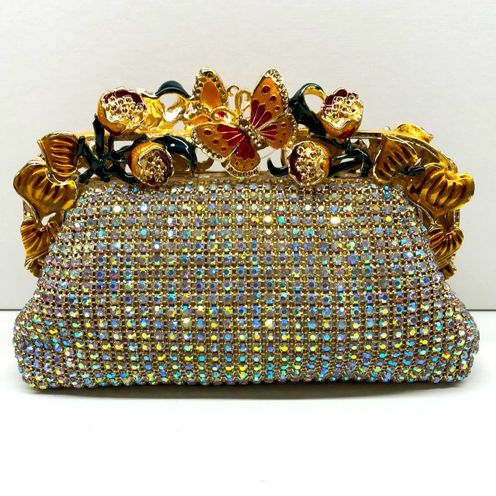 🍒HP🍒Rhinestones and flowers Purse